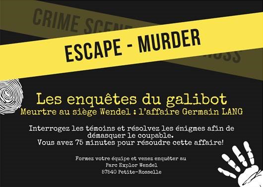 L’escape game « Les enquêtes du Galibot : l’affaire Germain Lang » vous laissera 75 min pour suivre votre intuition et résoudre un meurtre.